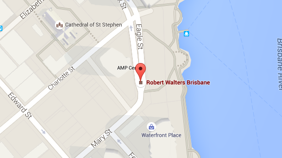 Robert Walters Brisbane office map